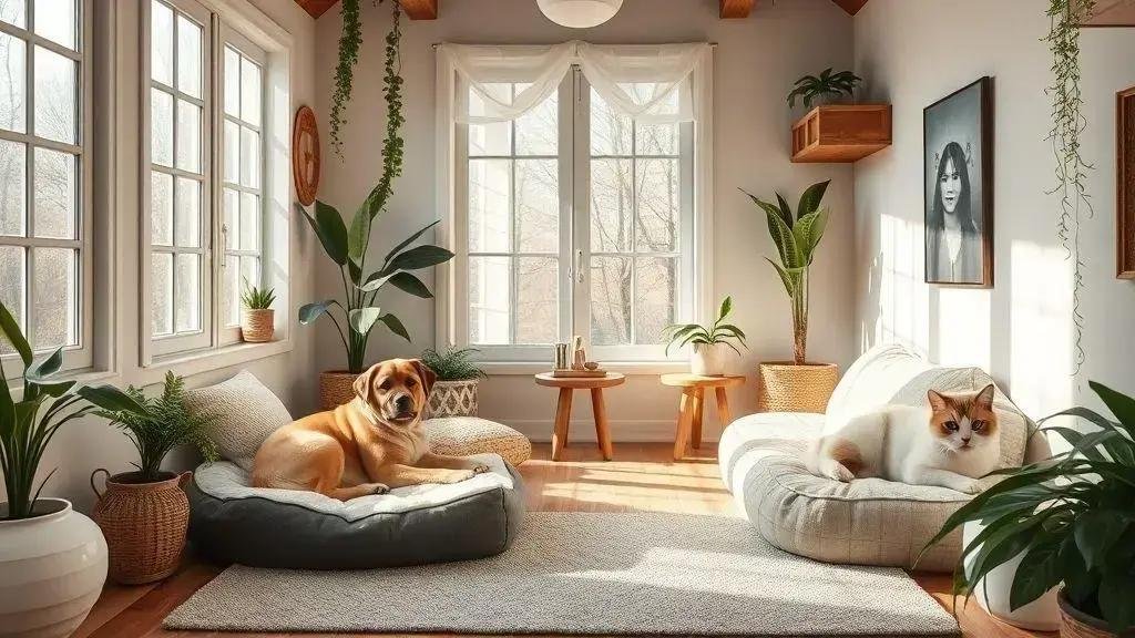 Ambientes confortáveis para cães e gatos: dicas para garantir o bem-estar do seu pet