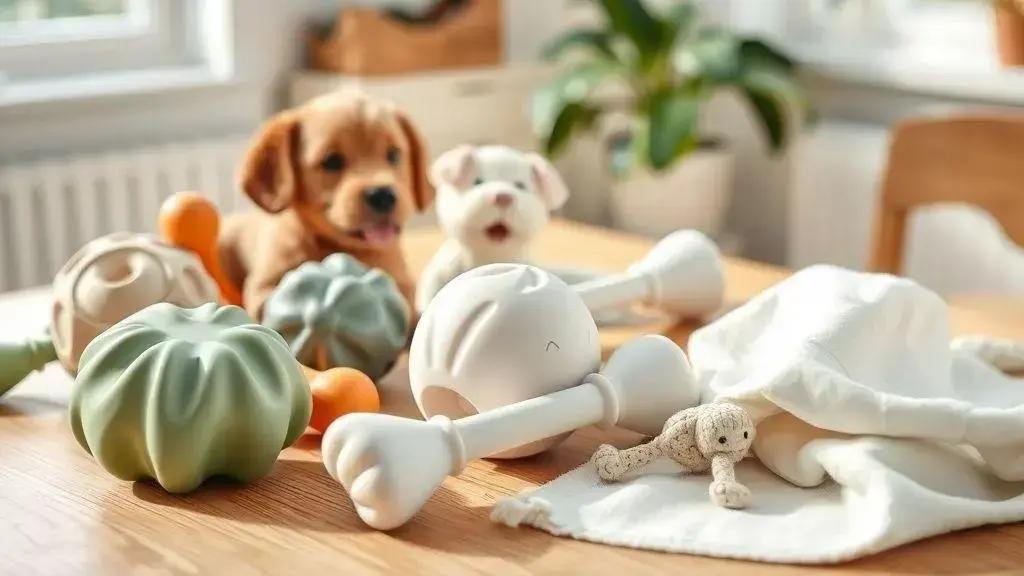 Tipos de materiais seguros para brinquedos de pets